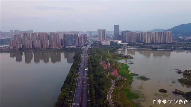 鸟瞰江夏中央大公园 鸟瞰江夏中央大公园