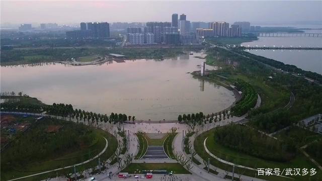 鸟瞰江夏中央大公园 鸟瞰江夏中央大公园
