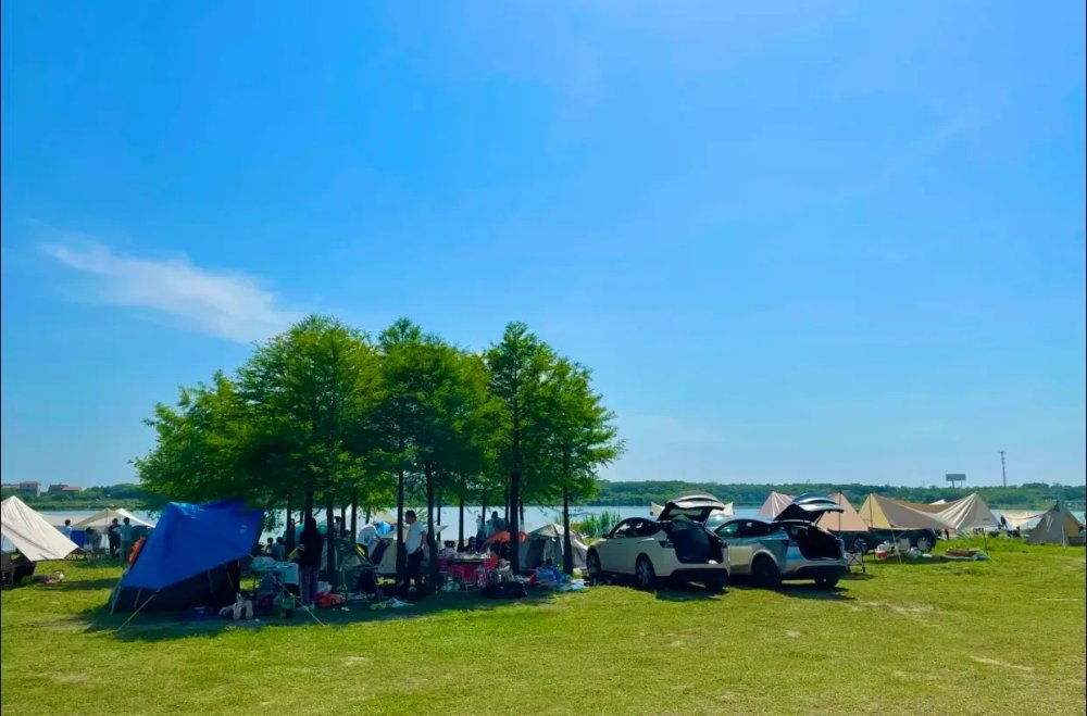 在武汉江夏区有一个露营烧烤的好地方 在武汉江夏区有一个露营烧烤的好地方