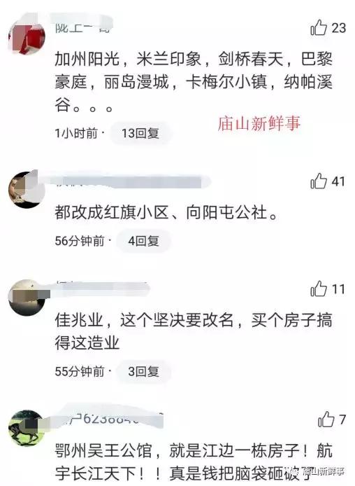 洋地名太多！江夏一批小区可能要改名？你对此怎么看？