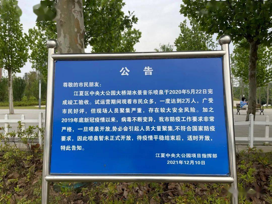 江夏中央大公园音乐喷泉惊艳亮相！组图共赏